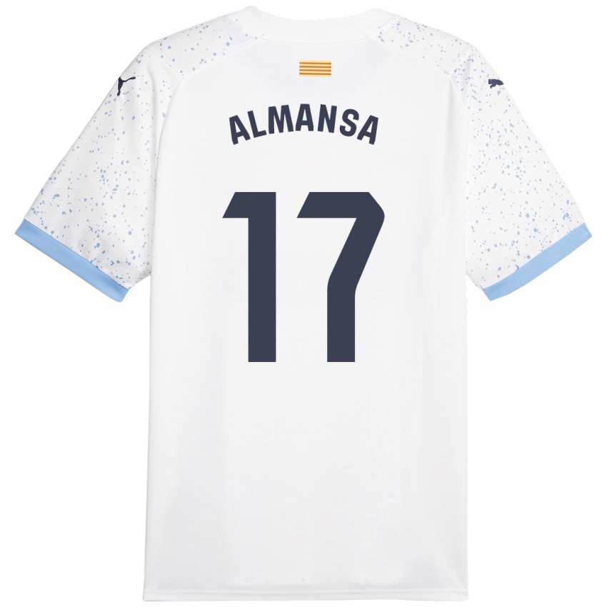Niño Camiseta Alex Almansa #17 Blanco 2ª Equipación 2023/24 La Camisa México