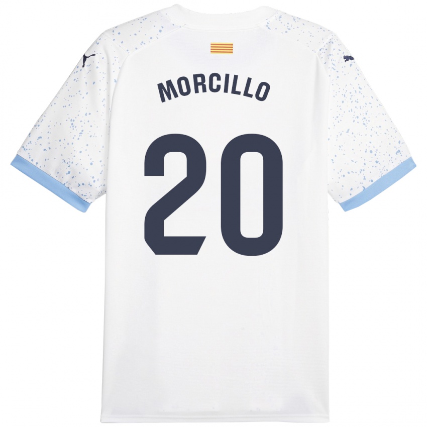 Niño Camiseta Luis Morcillo #20 Blanco 2ª Equipación 2023/24 La Camisa México