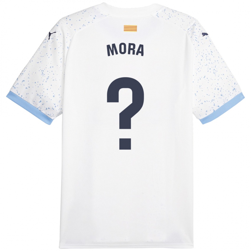 Niño Camiseta Adrià Mora #0 Blanco 2ª Equipación 2023/24 La Camisa México