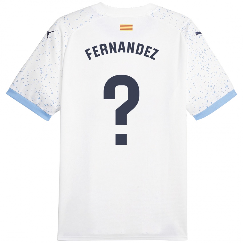 Niño Camiseta Marc Fernández #0 Blanco 2ª Equipación 2023/24 La Camisa México