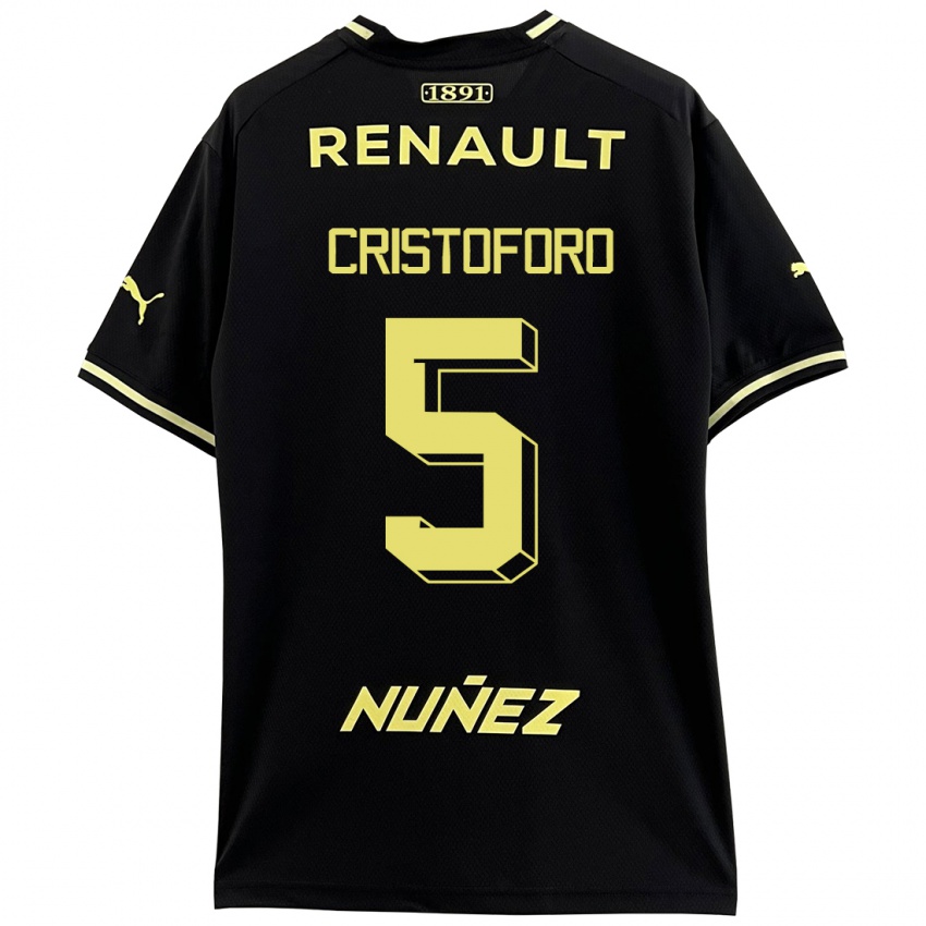 Niño Camiseta Sebastián Cristóforo #5 Negro 2ª Equipación 2023/24 La Camisa México