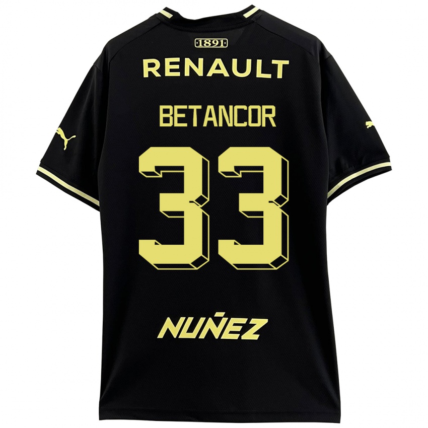 Niño Camiseta Bruno Betancor #33 Negro 2ª Equipación 2023/24 La Camisa México