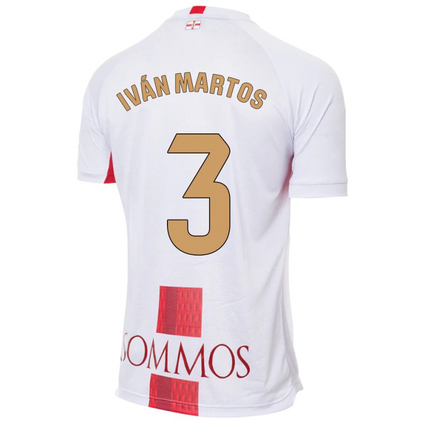 Niño Camiseta Iván Martos #3 Blanco 2ª Equipación 2023/24 La Camisa México