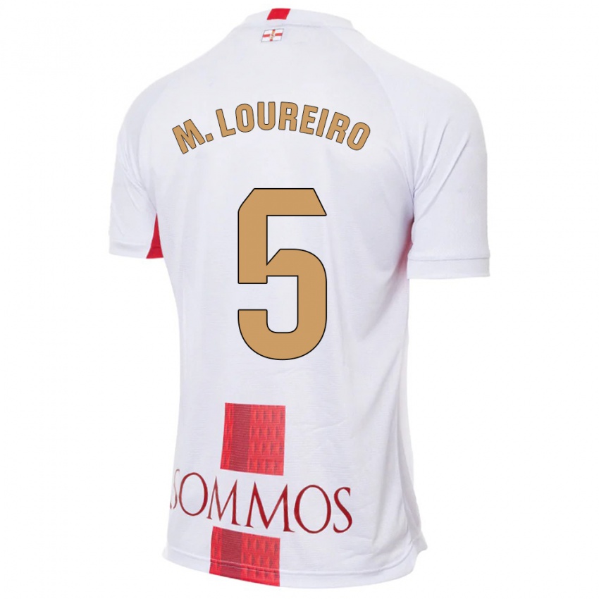 Niño Camiseta Miguel Loureiro #5 Blanco 2ª Equipación 2023/24 La Camisa México