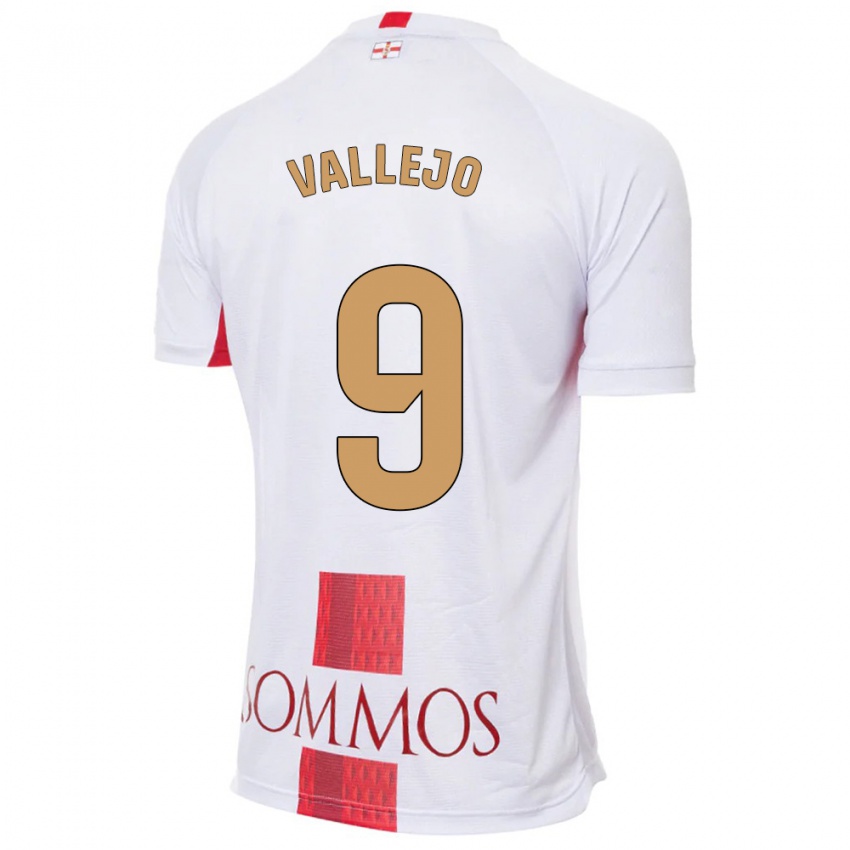 Niño Camiseta Hugo Vallejo #9 Blanco 2ª Equipación 2023/24 La Camisa México