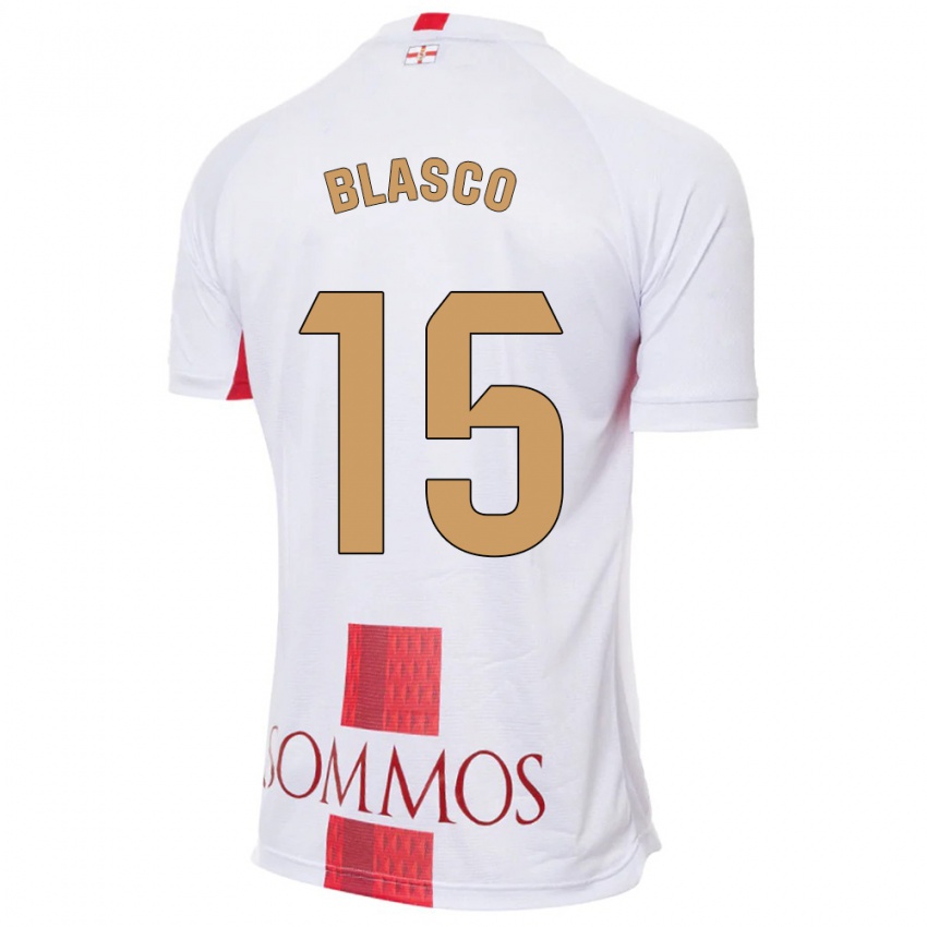 Niño Camiseta Jérémy Blasco #15 Blanco 2ª Equipación 2023/24 La Camisa México