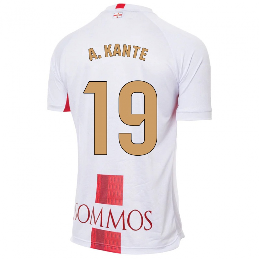 Niño Camiseta Abou Kanté #19 Blanco 2ª Equipación 2023/24 La Camisa México