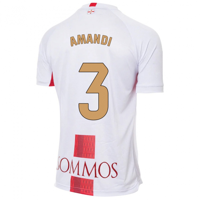 Niño Camiseta Iván Amandi #3 Blanco 2ª Equipación 2023/24 La Camisa México