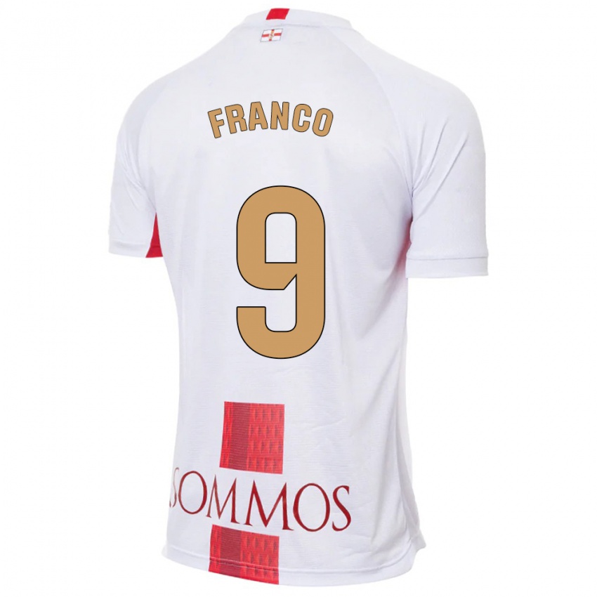 Niño Camiseta Santi Franco #9 Blanco 2ª Equipación 2023/24 La Camisa México