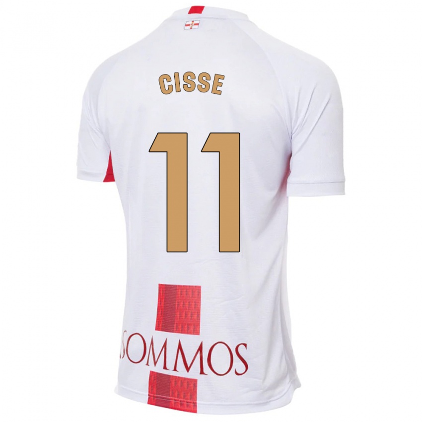 Niño Camiseta Bakary Cissé #11 Blanco 2ª Equipación 2023/24 La Camisa México