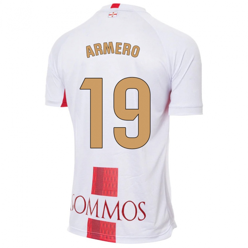 Niño Camiseta Sergi Armero #19 Blanco 2ª Equipación 2023/24 La Camisa México