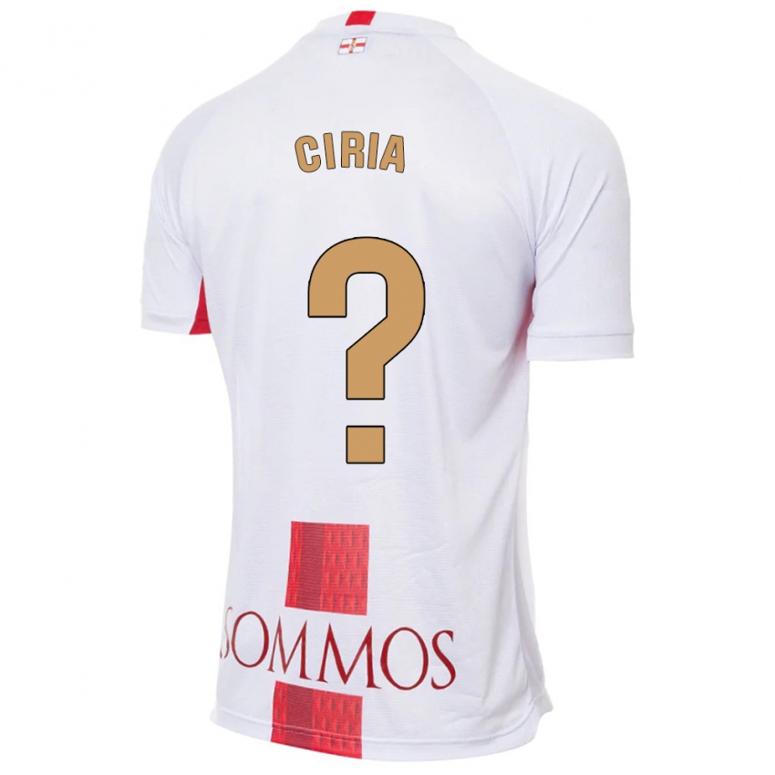 Niño Camiseta Alex Ciria #0 Blanco 2ª Equipación 2023/24 La Camisa México