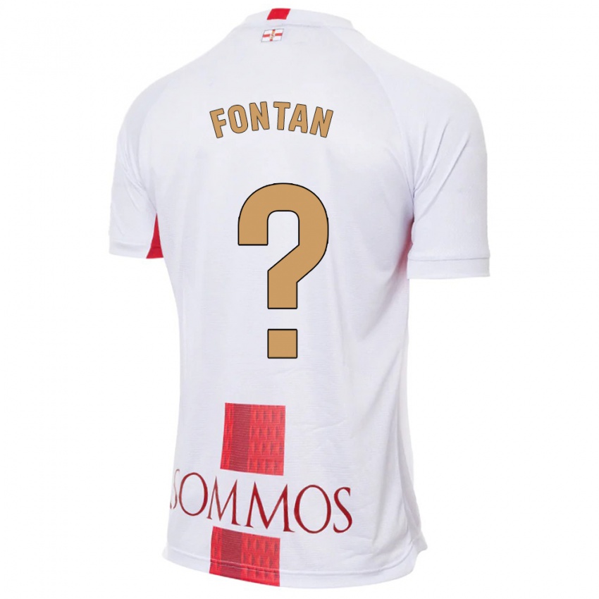 Niño Camiseta Nico Fontán #0 Blanco 2ª Equipación 2023/24 La Camisa México