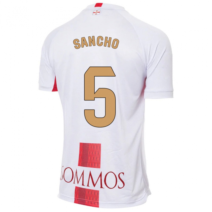 Niño Camiseta Esther Sancho #5 Blanco 2ª Equipación 2023/24 La Camisa México