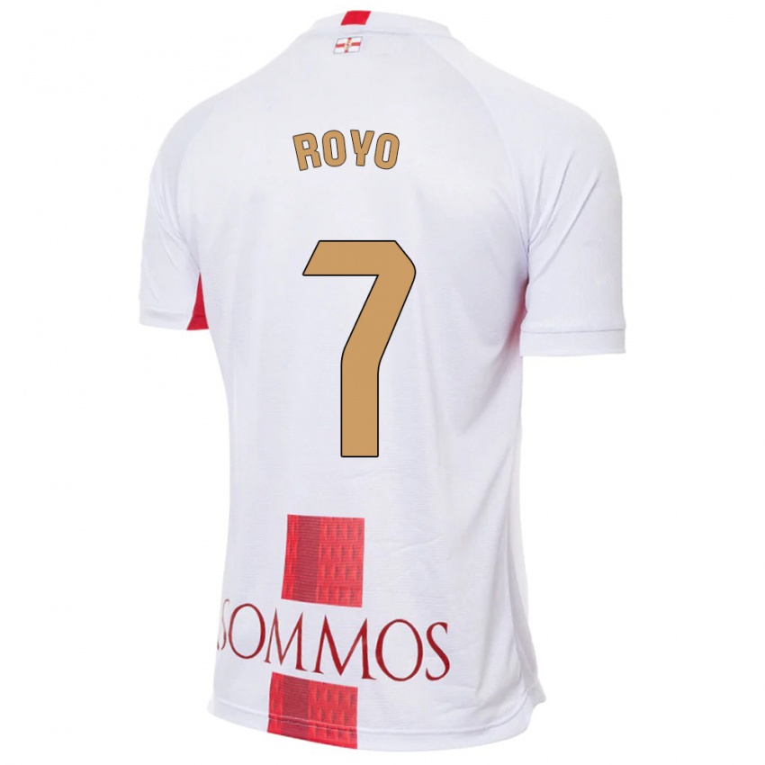 Niño Camiseta Laura Royo #7 Blanco 2ª Equipación 2023/24 La Camisa México