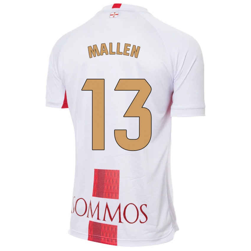 Niño Camiseta Lucía Mallén #13 Blanco 2ª Equipación 2023/24 La Camisa México