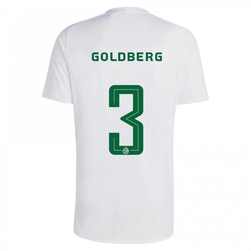 Niño Camiseta Shon Goldberg #3 Verde Azul 2ª Equipación 2023/24 La Camisa México