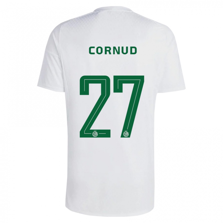 Niño Camiseta Pierre Cornud #27 Verde Azul 2ª Equipación 2023/24 La Camisa México