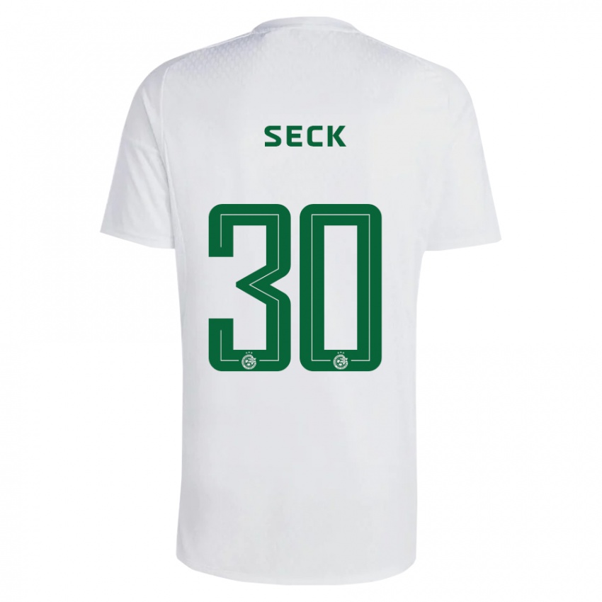 Niño Camiseta Abdoulaye Seck #30 Verde Azul 2ª Equipación 2023/24 La Camisa México