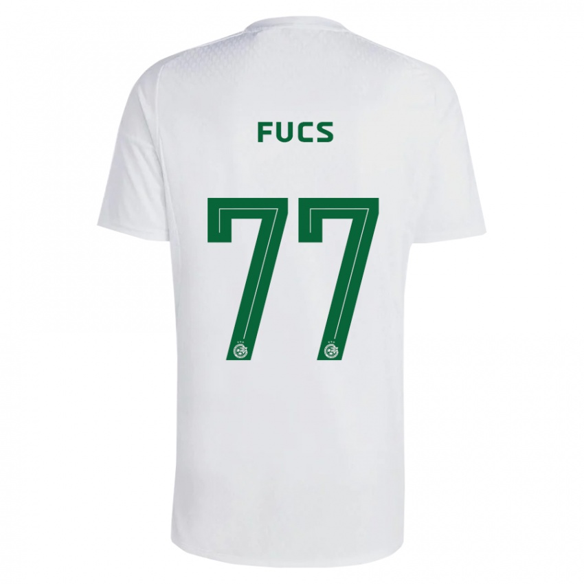 Niño Camiseta Roee Fucs #77 Verde Azul 2ª Equipación 2023/24 La Camisa México