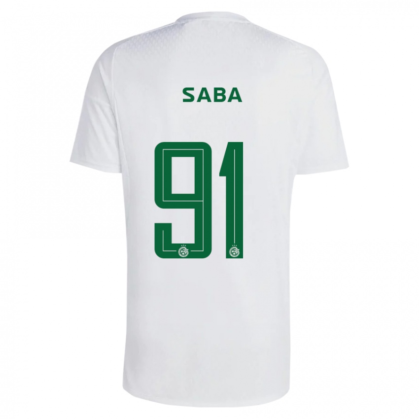 Niño Camiseta Dia Saba #91 Verde Azul 2ª Equipación 2023/24 La Camisa México