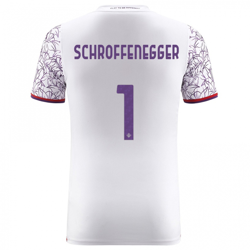 Niño Camiseta Katja Schroffenegger #1 Blanco 2ª Equipación 2023/24 La Camisa México