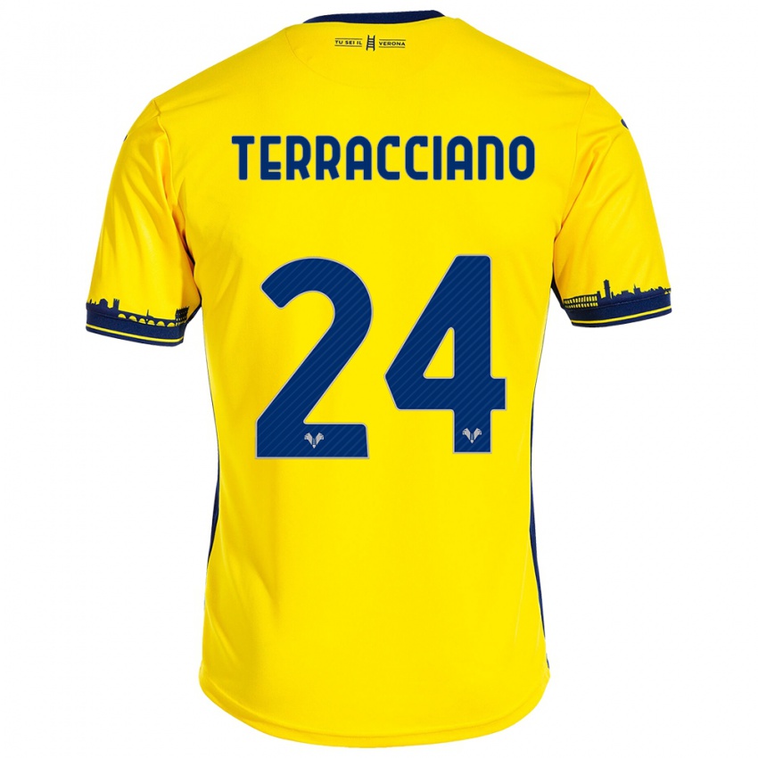 Niño Camiseta Filippo Terracciano #24 Amarillo 2ª Equipación 2023/24 La Camisa México