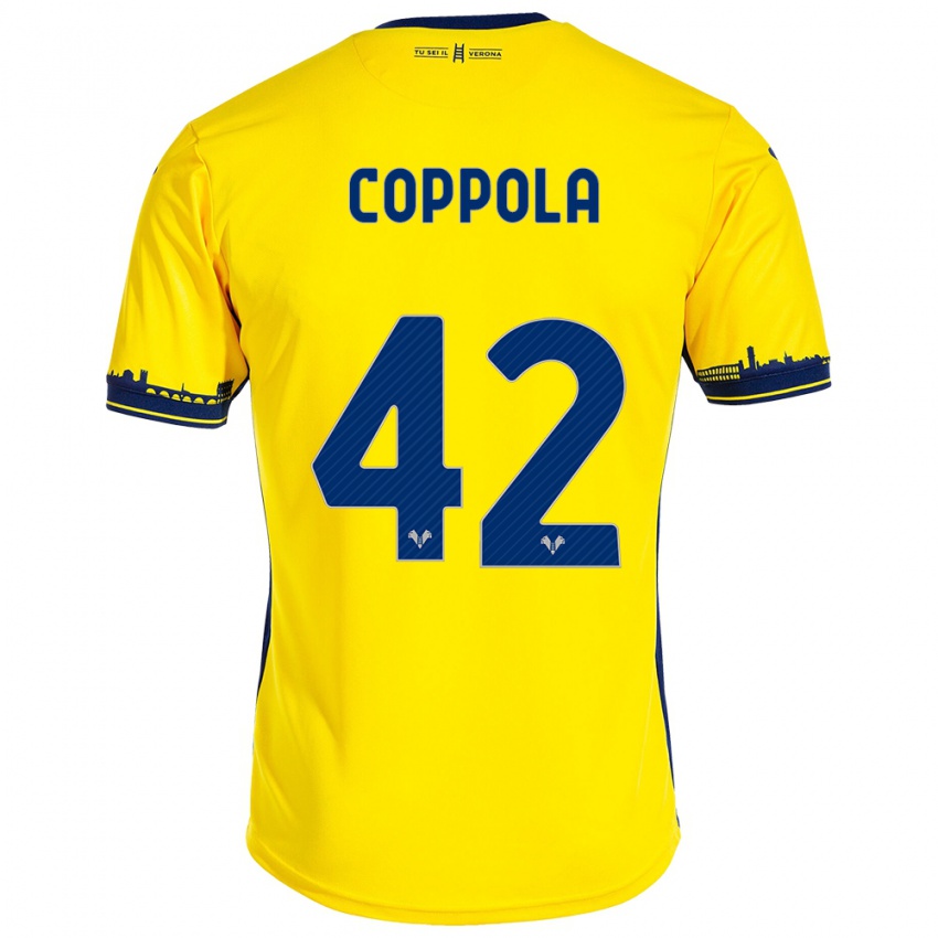 Niño Camiseta Diego Coppola #42 Amarillo 2ª Equipación 2023/24 La Camisa México