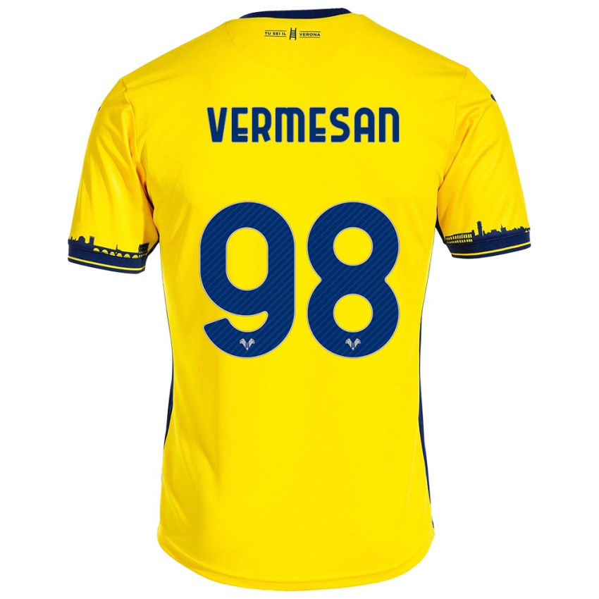 Niño Camiseta Ioan Vermesan #98 Amarillo 2ª Equipación 2023/24 La Camisa México