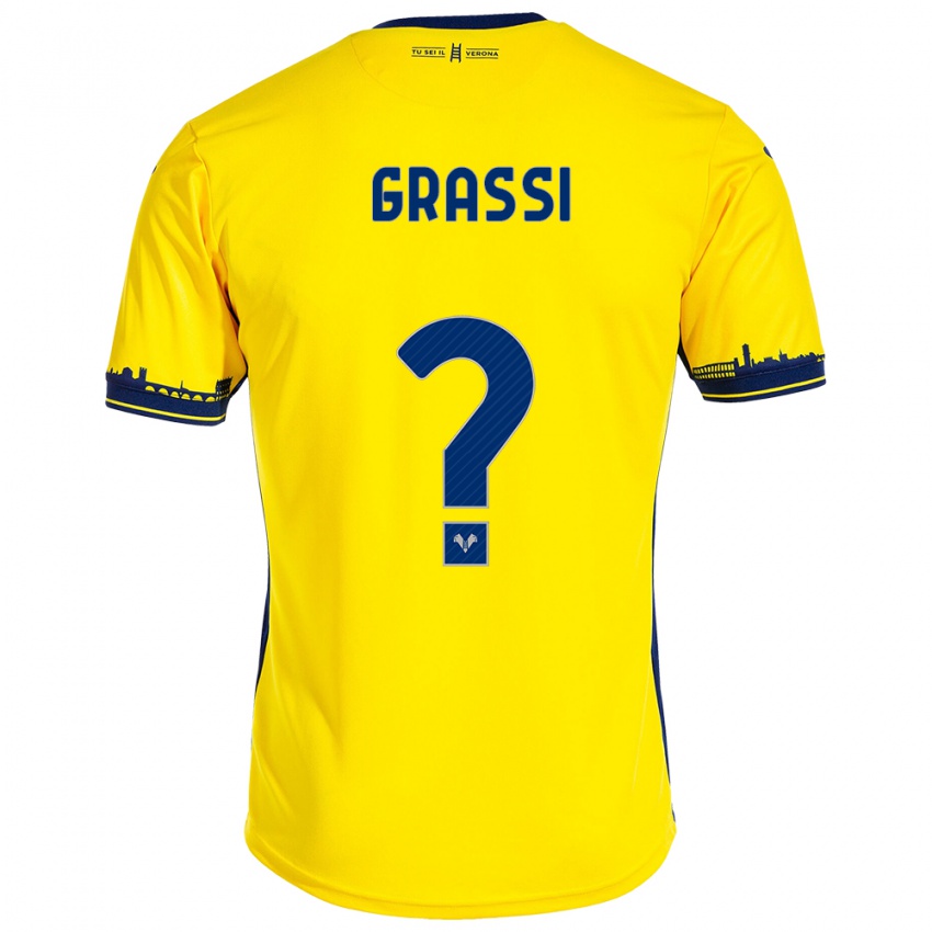 Niño Camiseta Pierfrancesco Grassi #0 Amarillo 2ª Equipación 2023/24 La Camisa México