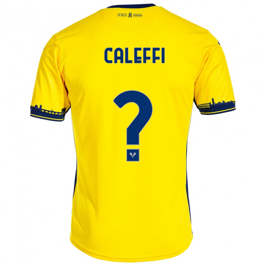 Niño Camiseta Andrea Caleffi #0 Amarillo 2ª Equipación 2023/24 La Camisa México