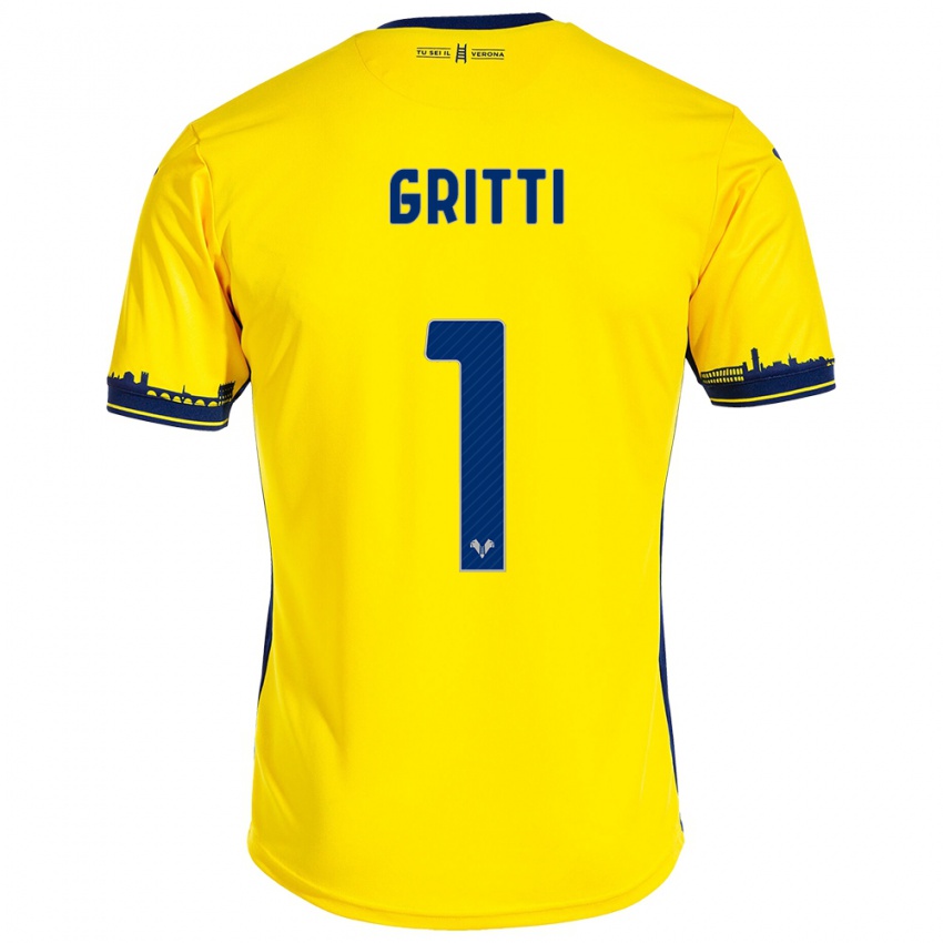 Niño Camiseta Alessia Gritti #1 Amarillo 2ª Equipación 2023/24 La Camisa México