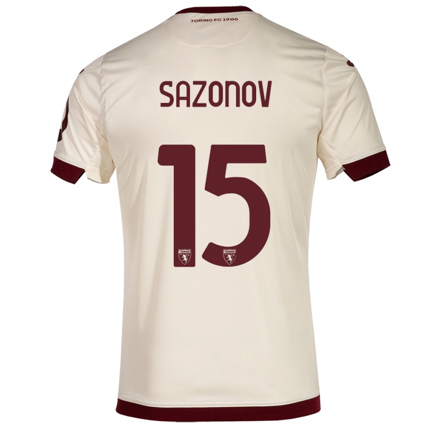 Niño Camiseta Saba Sazonov #15 Champán 2ª Equipación 2023/24 La Camisa México