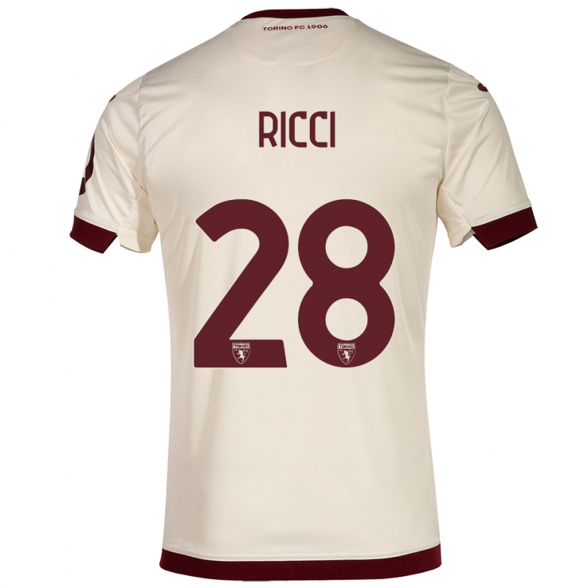 Niño Camiseta Samuele Ricci #28 Champán 2ª Equipación 2023/24 La Camisa México