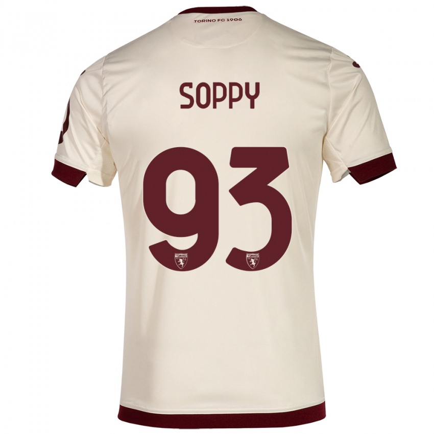 Niño Camiseta Brandon Soppy #93 Champán 2ª Equipación 2023/24 La Camisa México