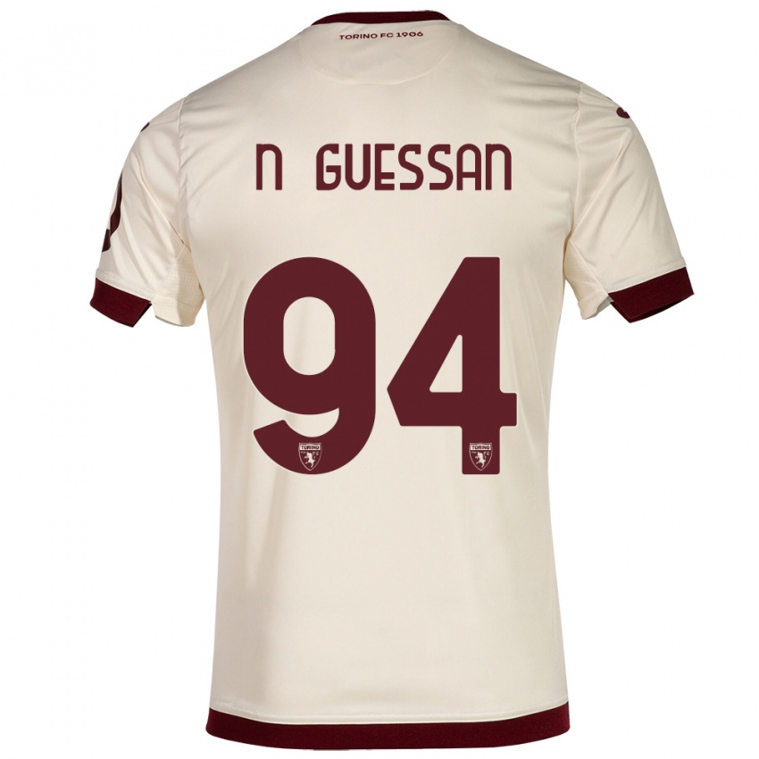 Niño Camiseta Ange Caumenan N'guessan #94 Champán 2ª Equipación 2023/24 La Camisa México