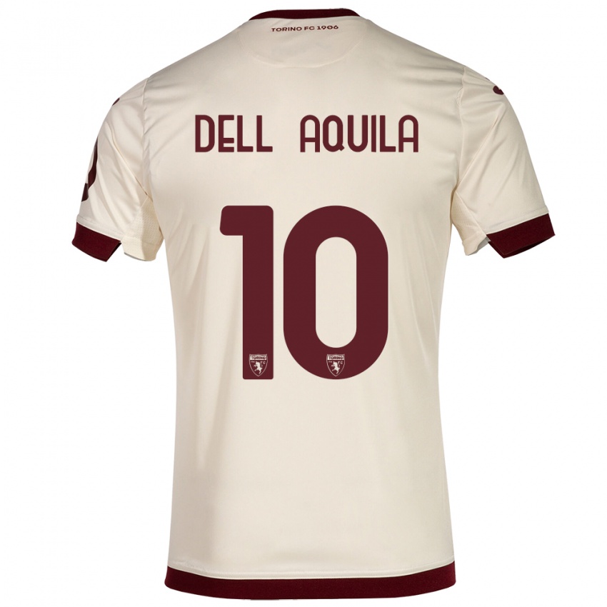 Niño Camiseta Francesco Dell'aquila #10 Champán 2ª Equipación 2023/24 La Camisa México