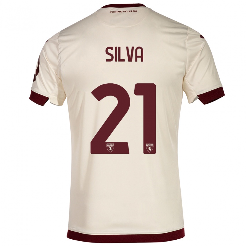 Niño Camiseta Jonathan Silva #21 Champán 2ª Equipación 2023/24 La Camisa México