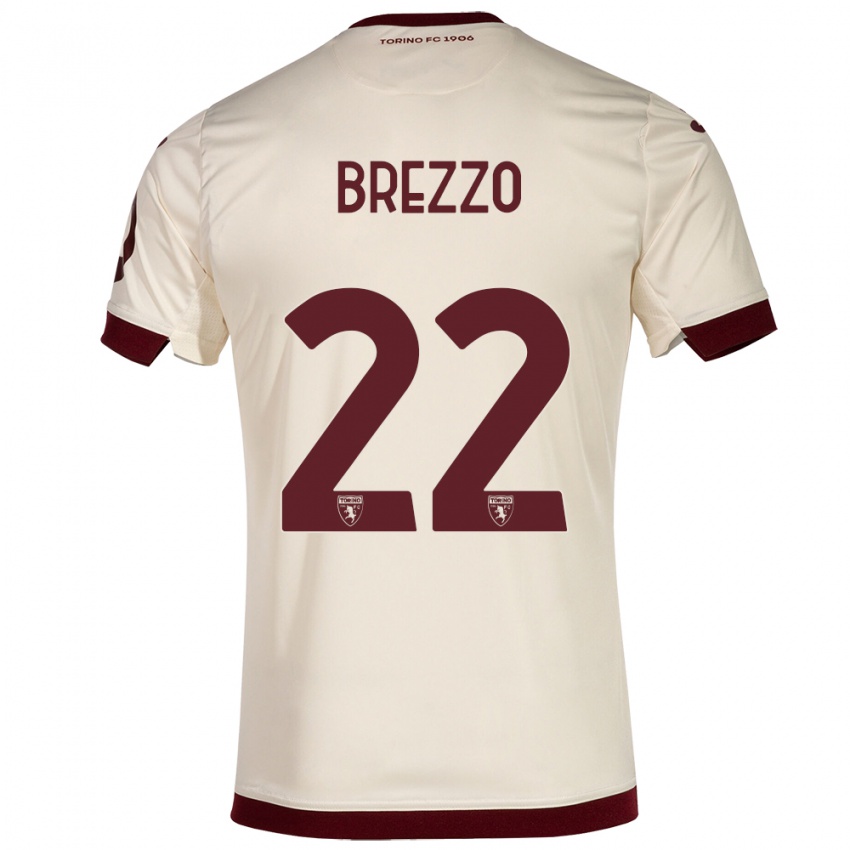 Niño Camiseta Matteo Brezzo #22 Champán 2ª Equipación 2023/24 La Camisa México