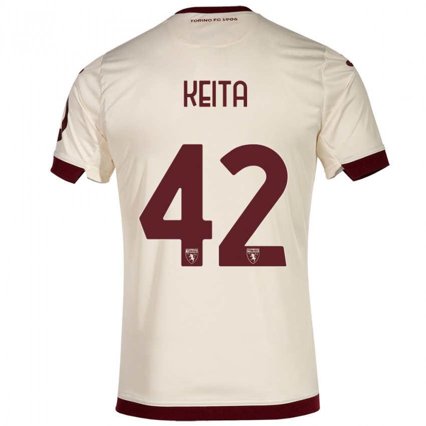 Niño Camiseta Karamoko Keita #42 Champán 2ª Equipación 2023/24 La Camisa México