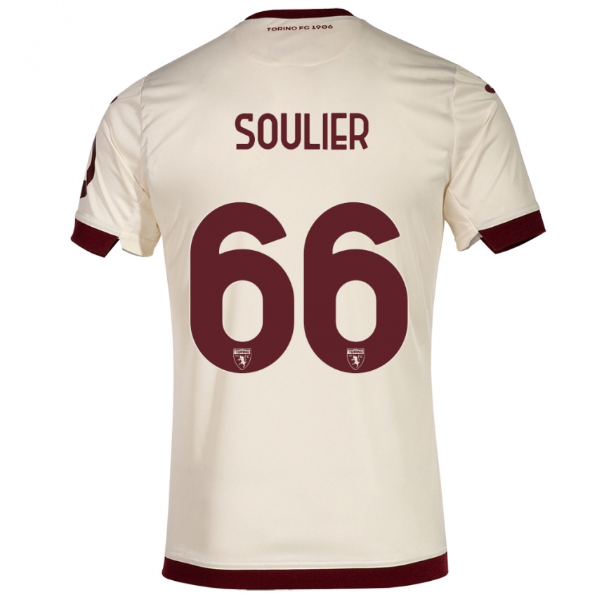 Niño Camiseta Evan Soulier #66 Champán 2ª Equipación 2023/24 La Camisa México