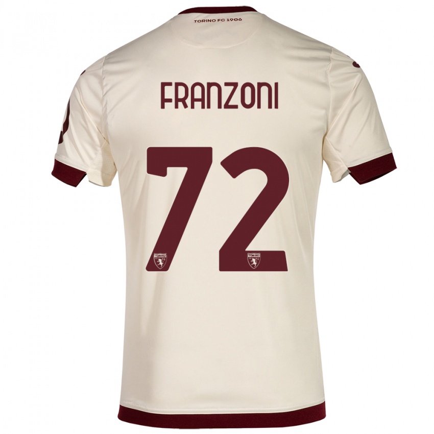 Niño Camiseta Nicolò Franzoni #72 Champán 2ª Equipación 2023/24 La Camisa México