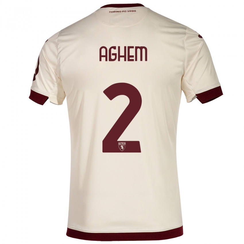 Niño Camiseta Brigitta Aghem #2 Champán 2ª Equipación 2023/24 La Camisa México