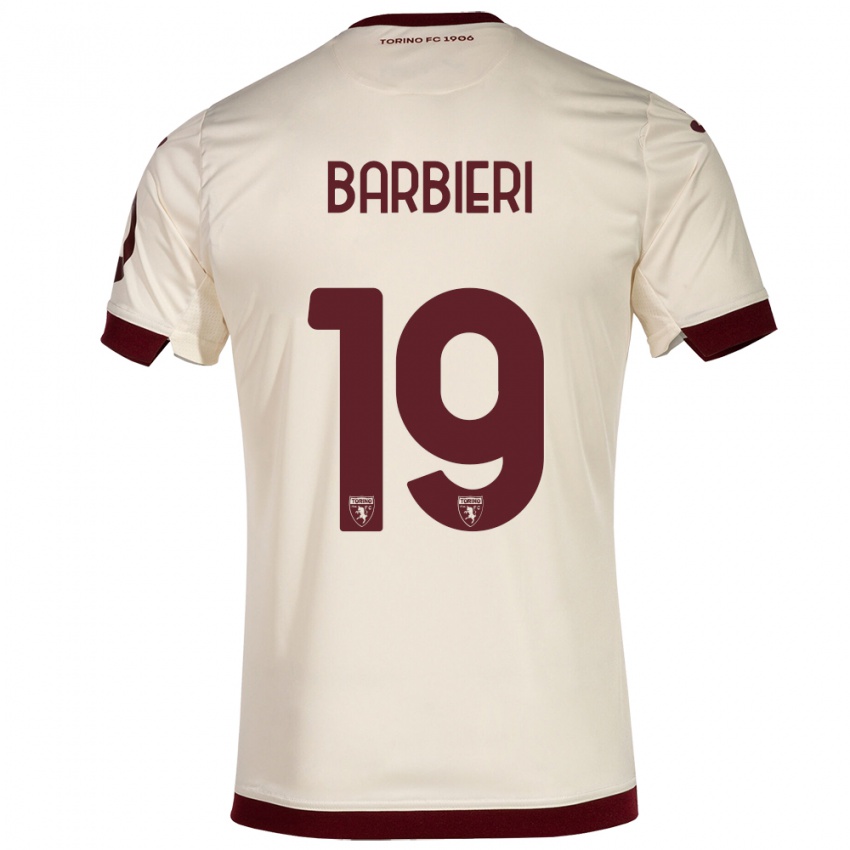 Niño Camiseta Raffaella Barbieri #19 Champán 2ª Equipación 2023/24 La Camisa México