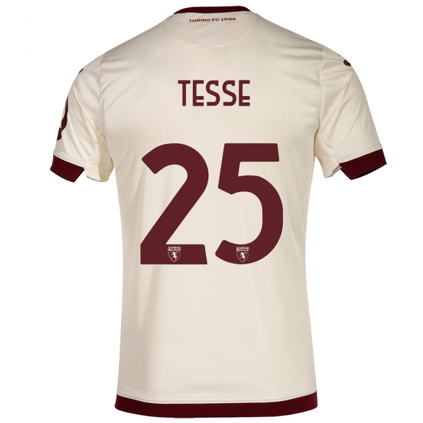 Niño Camiseta Manuela Tesse #25 Champán 2ª Equipación 2023/24 La Camisa México