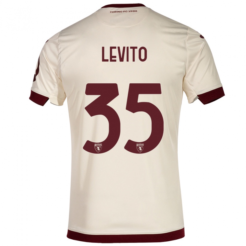 Niño Camiseta Isabeau Levito #35 Champán 2ª Equipación 2023/24 La Camisa México