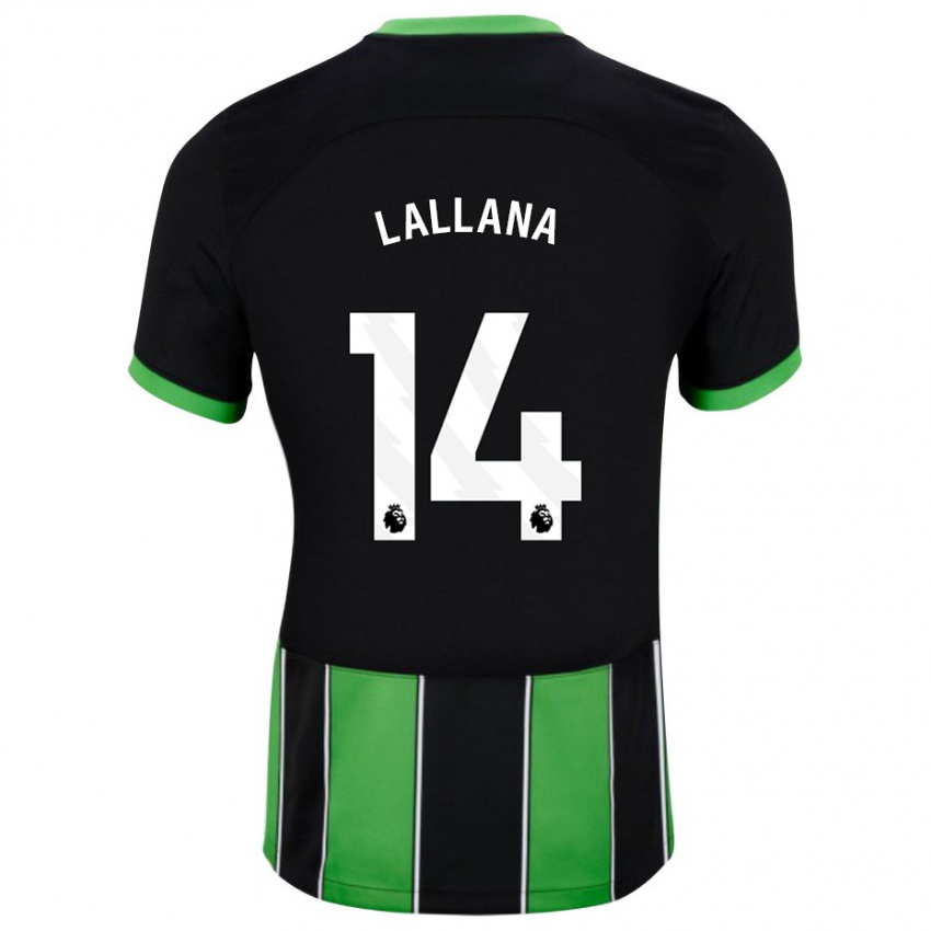 Niño Camiseta Adam Lallana #14 Verde Negro 2ª Equipación 2023/24 La Camisa México