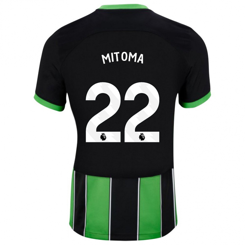 Niño Camiseta Kaoru Mitoma #22 Verde Negro 2ª Equipación 2023/24 La Camisa México