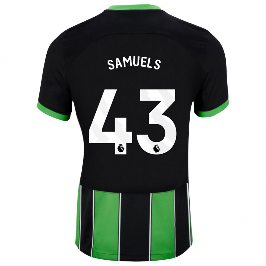 Niño Camiseta Imari Samuels #43 Verde Negro 2ª Equipación 2023/24 La Camisa México