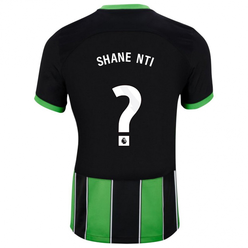 Niño Camiseta Shane Nti #0 Verde Negro 2ª Equipación 2023/24 La Camisa México